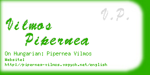 vilmos pipernea business card